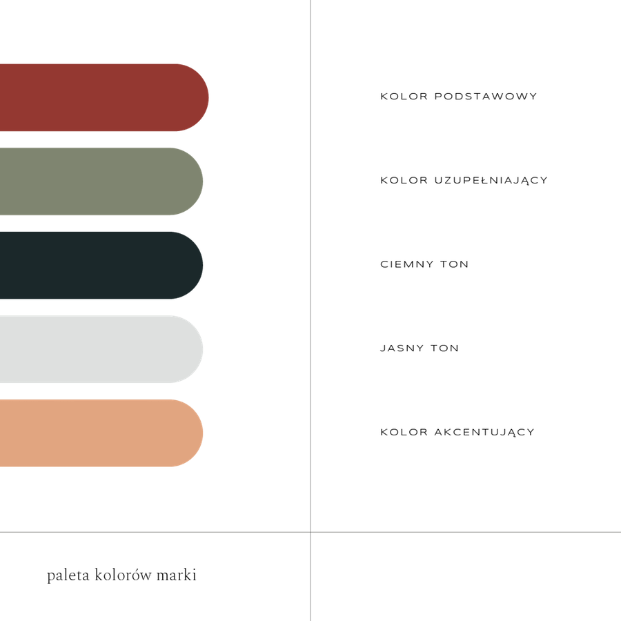 Przykładowa paleta kolorów